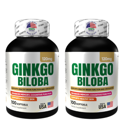 Ginkgo Biloba X 100 Softgels X 2